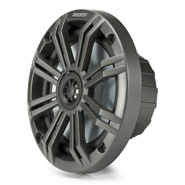 Main product image for Kicker KM65-4 6-1/2" Marine Coaxial Speaker Charcoal 4 Ohm267-6988